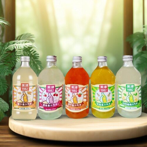 美津橙子白柠荔枝果汁汽泡汽水