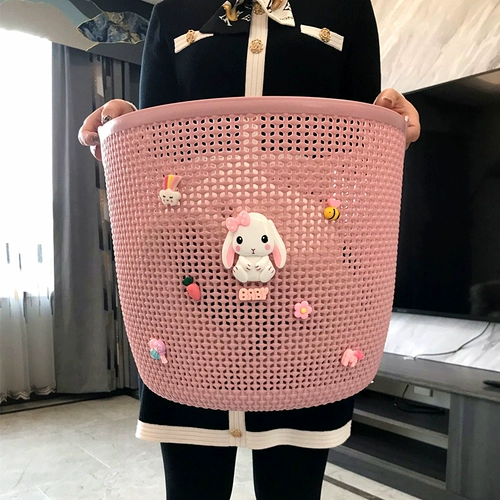 Пластиковая очень большая корзина для белья, игрушка, корзина для хранения