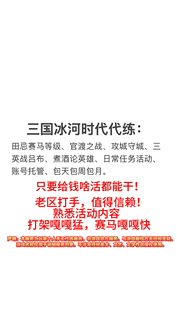 三国冰河时代官渡代练代打代玩控号指挥