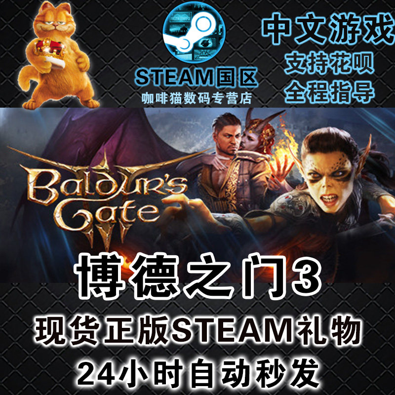 PC正版 中文游戏 博德之门3 Steam Baldur's Gate 3  国区礼物/俄/阿/土区礼物丨成品号 永久激活非共享使用感如何?