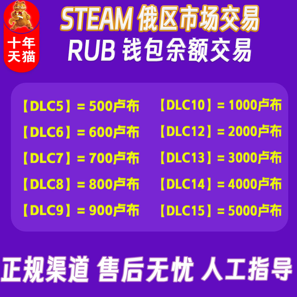 steam俄区市场交易卢布钱包