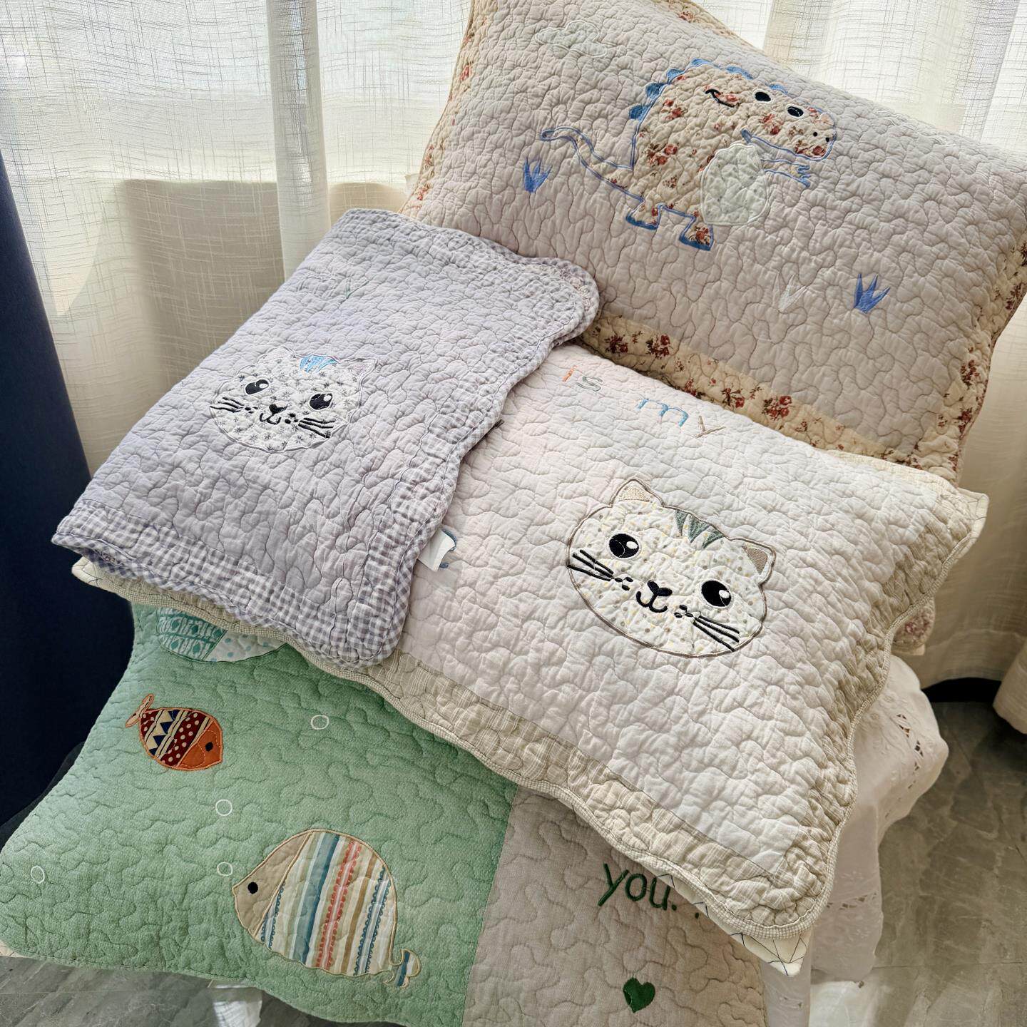 全棉绣花卡通入户地垫进户门垫进门防滑脚垫家用卫生间垫子地毯