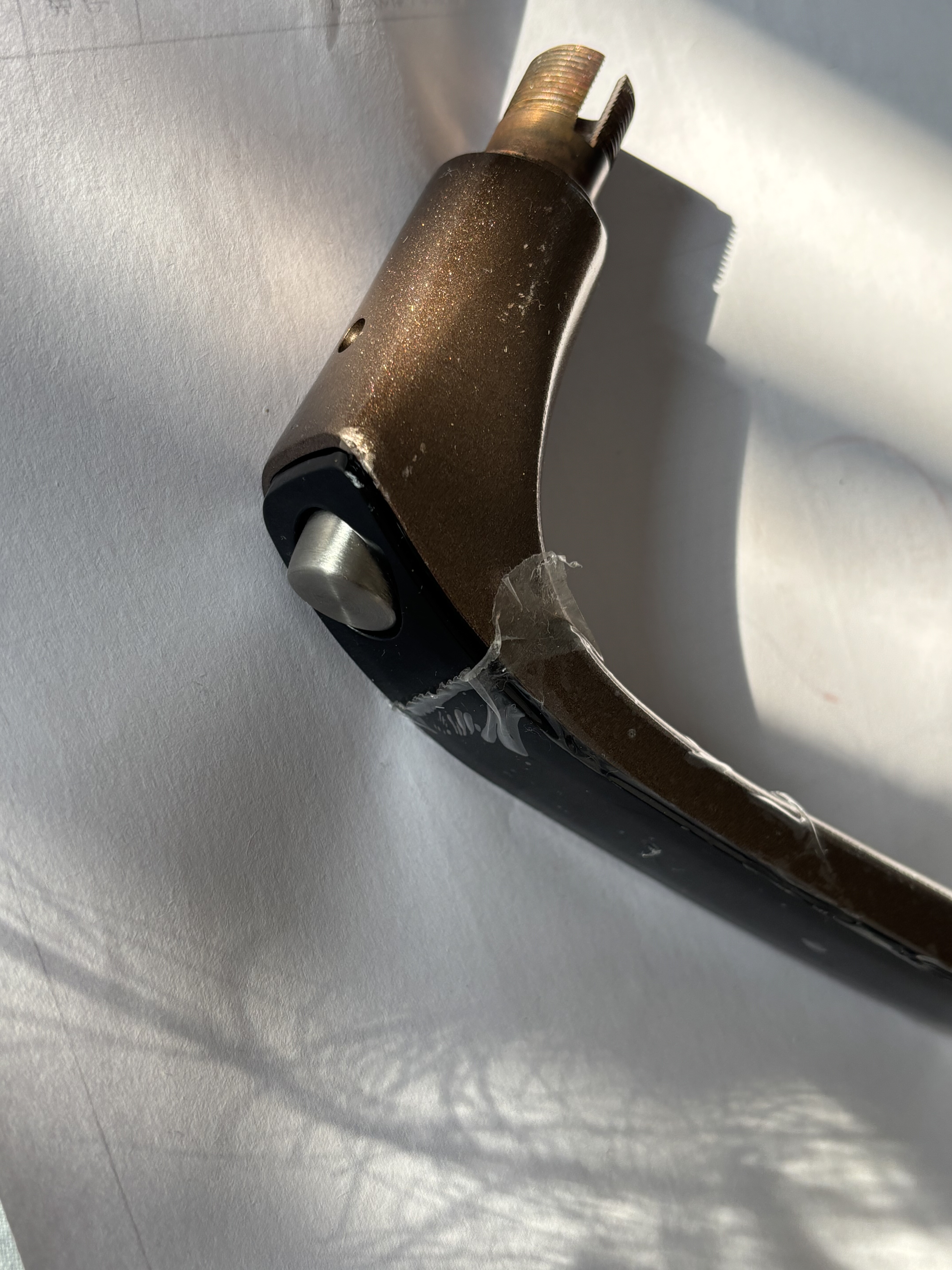 必达智能锁原装配件i8咖啡金后把手瑕疵特价