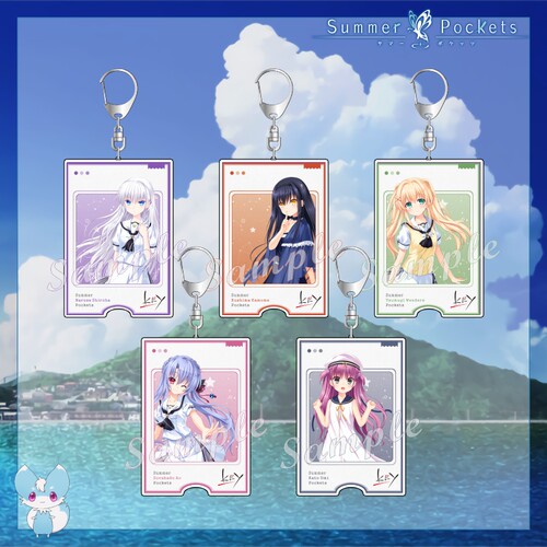 【绯色庭园】SummerPockets钥匙扣夏日口袋苍挂件鸥鸣濑白羽周边