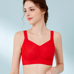 宝意琳聚拢大胸显小内衣防下垂薄款全包文胸无痕收副乳调整型胸罩