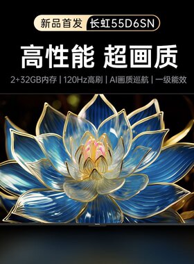 长虹55/65/75英寸D6SN系列智能网络远场语音液晶电视机高刷一级