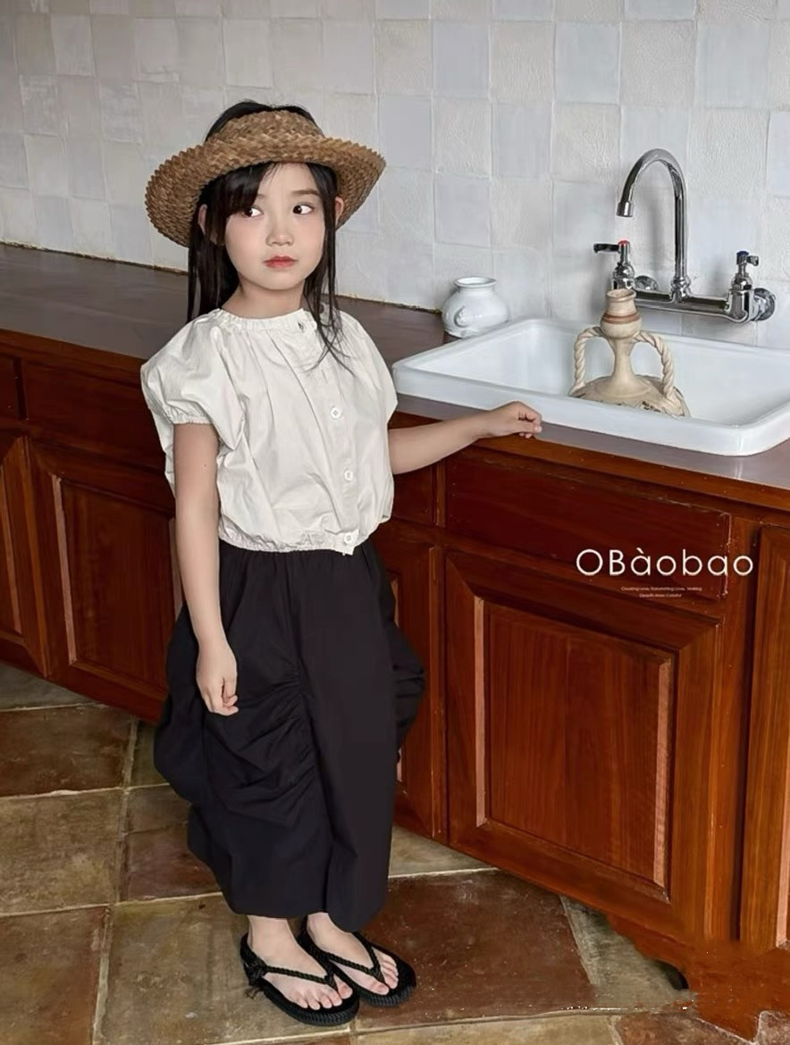 欧抱抱女童半身裙夏季新款儿童洋气时髦衣服宝宝半身裙