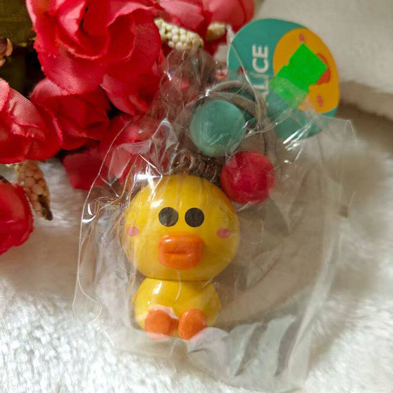 莎莉鸡钥匙扣莎莉钥匙链可爱卡通钥匙挂件包包挂件包饰
