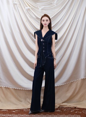【YJXD】LAMERRY/朗美睿26夏新品牛仔上衣配：披肩&胸针LWLR4N207
