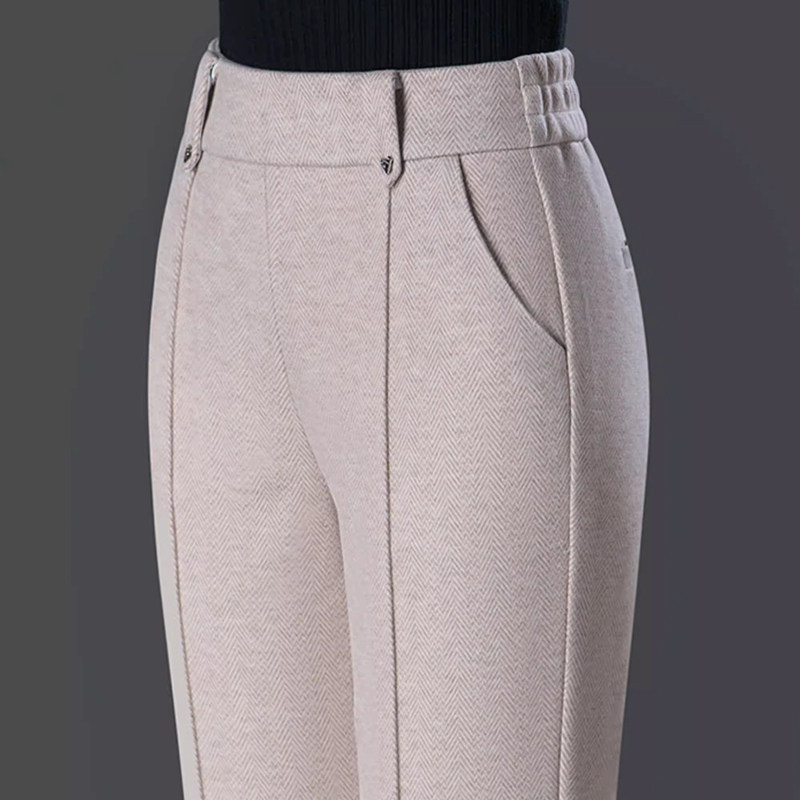 高端毛呢裤子女春秋冬季2025新款加绒中年妈妈裤羊毛窄版阔腿直筒,女装/女士精品,休闲裤,淘宝优惠券,粉丝福利购,淘宝优惠卷