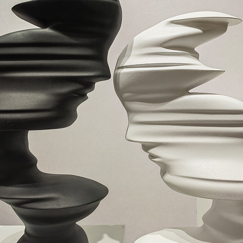 现代简约抽象人物摆件个性创意北欧风格家居装饰品电视柜玄关摆设