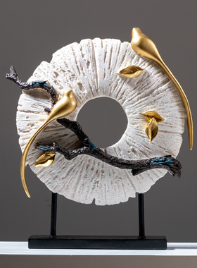 新中式禅意摆设家居电视柜装饰品创意客厅玄关摆设乔迁新居送礼品