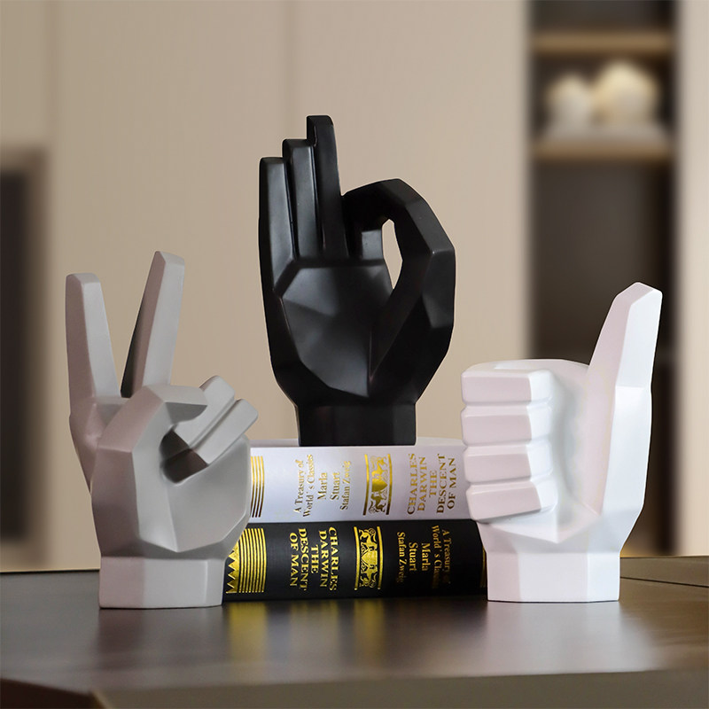 现代抽象欧美式手势艺术摆件高级感家居客厅书柜办公室桌面装饰品,家居饰品,装饰摆件,淘宝优惠券,粉丝福利购,淘宝优惠卷