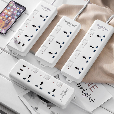 外贸出国英标美标欧标出国可用多用插孔USB充电插座排插接线板