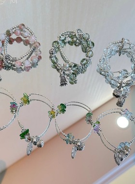 夏日必入手作琉璃串珠女款手链国潮手串小众设计新中式手饰品2024