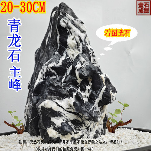 青龙石松皮石溪流石鱼缸造景石天然真石头草缸假山小块盆景微景观