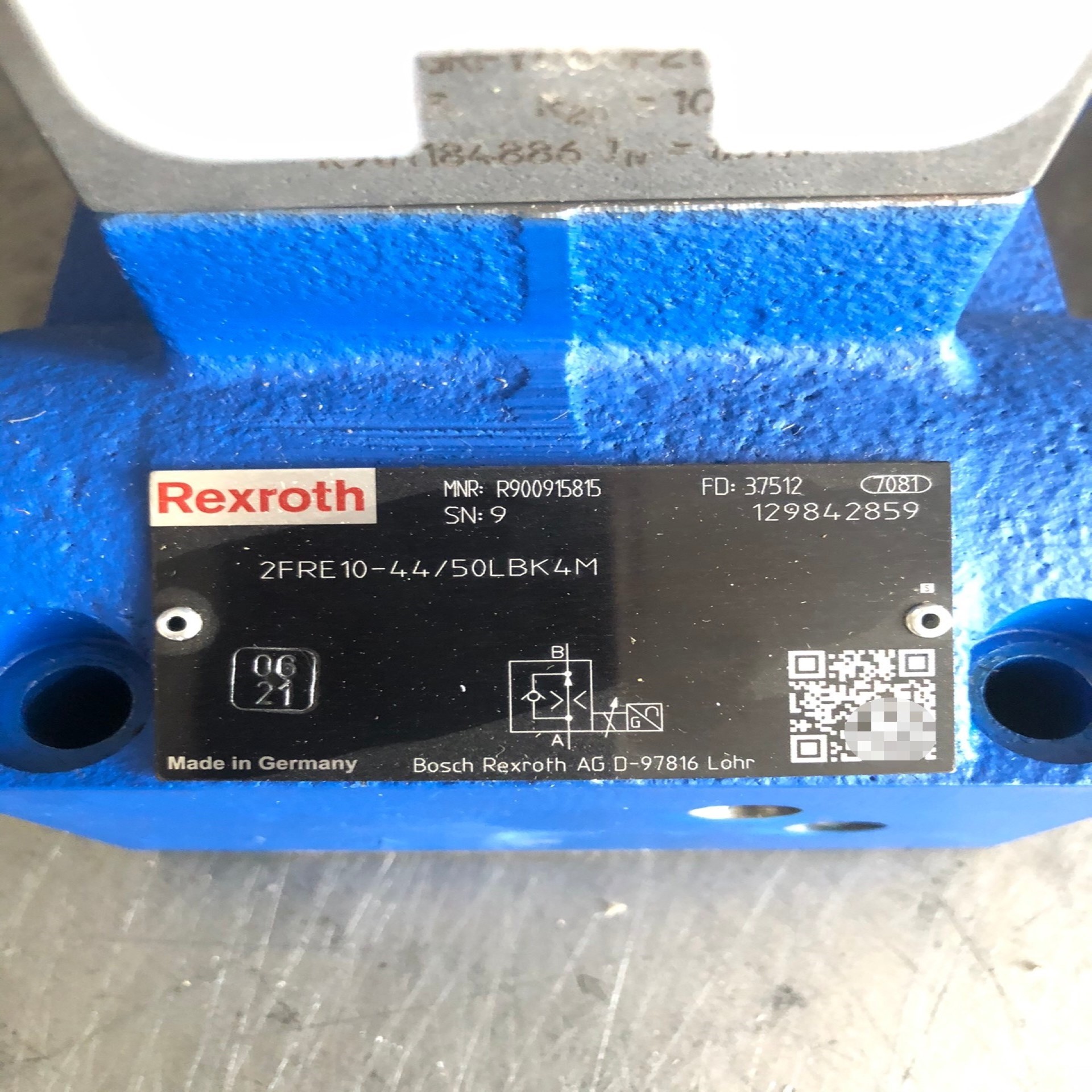 Rexroth力士乐比例阀2FRE10-4,4/50LBK4M 原装现货