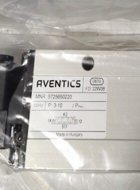 安沃驰5725650220气动阀现货全新原装进口气动元件