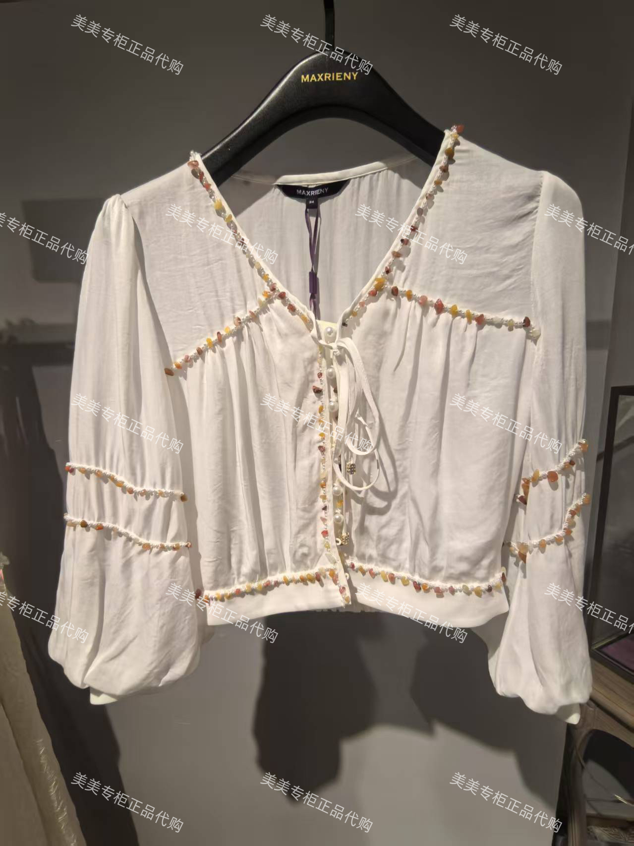 MAXRIENY玛克茜妮国内商场专柜2025春新品女士上衣MC86TP066 1589