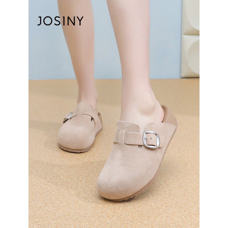 卓诗尼2026春季新款厚底包头拖鞋时尚舒适半拖鞋休闲平底勃肯鞋女,女鞋,勃肯鞋/软木鞋,淘宝优惠券,粉丝福利购,淘宝优惠卷