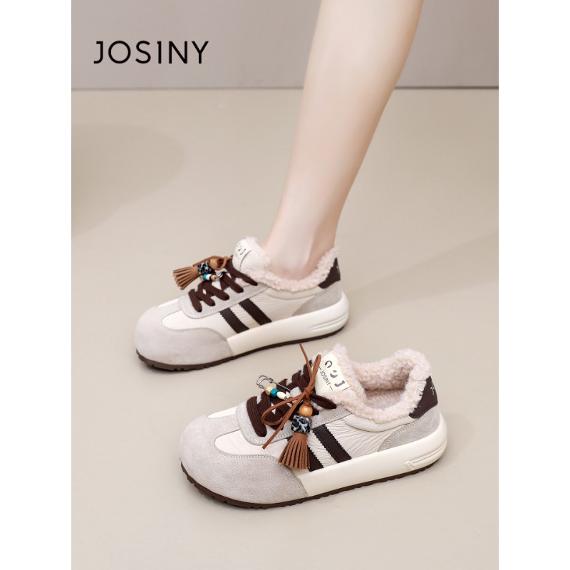 卓诗尼雪地靴女款鞋子2025新款爆款冬季加绒女鞋秋冬款棉鞋运动鞋