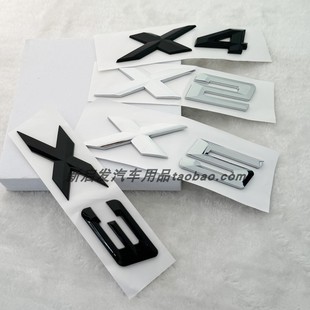 适用于宝马车标X1 X2 X3 X4 X5 X6 X7后标SDrive XDrive35Li改装