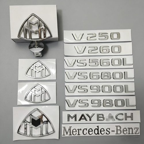适用于奔驰V250改装升级V260L V300L字标V220d进口柴油版车尾车贴