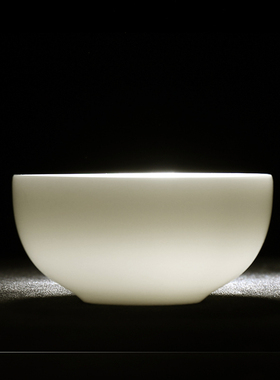 55 100毫升羊脂玉品茗杯大中号普洱茶杯功夫茶具单杯亮光德化白瓷