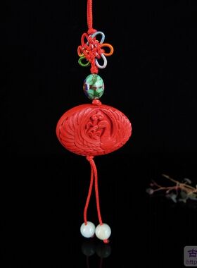 【精巧】正宗老北京雕漆工艺(库存老货）DIY手机链/条（特价）
