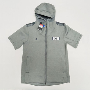 JORDAN密歇根NCAA训练服速干运动外套短袖帽衫汤姆布雷迪150美金