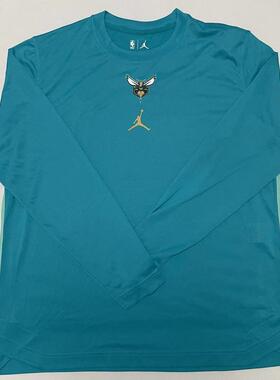 美版现货JORDAN黄蜂速干篮球服长袖热身训练服三球鲍尔布兰登米勒
