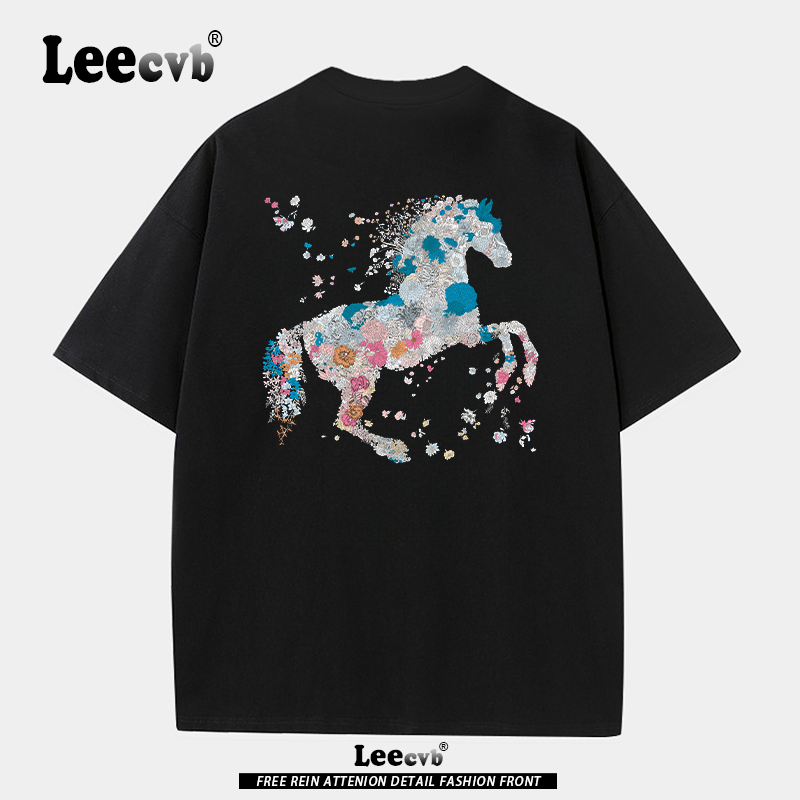 【品牌专区】LEE cvb官方联名|奥特莱斯|流行短袖t恤潮牌男女同款