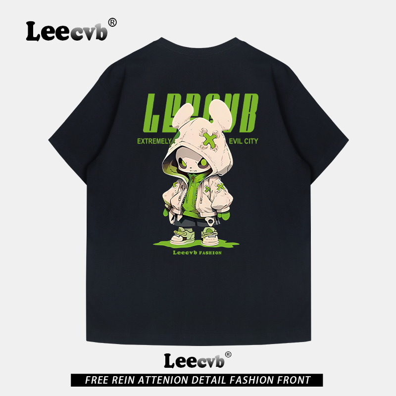 【奥莱正品】LEEcvb官方潮牌图案纯棉短袖t恤男女同款联名上衣夏