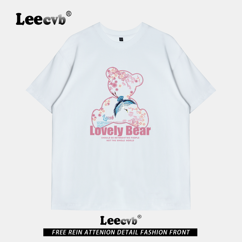 【品牌大促】LEEcvb官方潮牌图案纯棉短袖t恤男女同款联名上衣夏