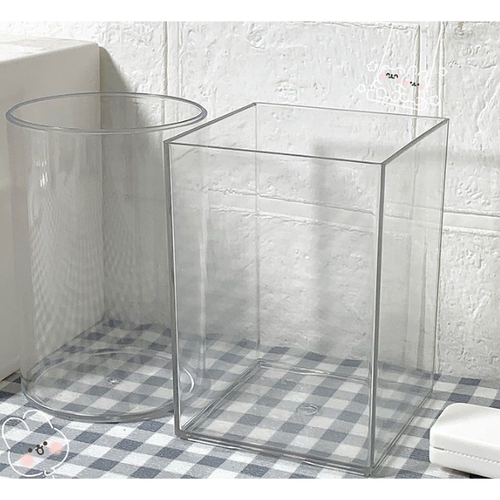 Hins风透明笔筒办公室桌