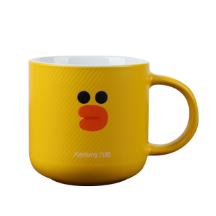 九阳LINE FRIENDS联名马克杯卡通可爱情侣咖啡马克杯陶瓷早餐水杯