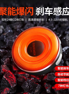 雷夫曼自行车车尾灯CL05/CL06智能感应刹车尾灯LED公路山地骑行