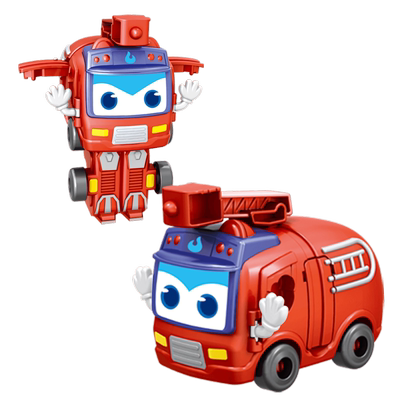 袋装校巴儿童变形玩具机器人