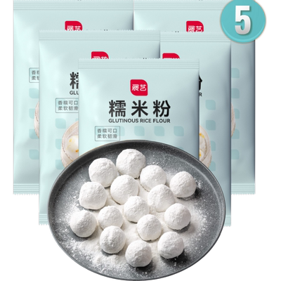 展艺年糕雪媚娘糯米粉500g×5包