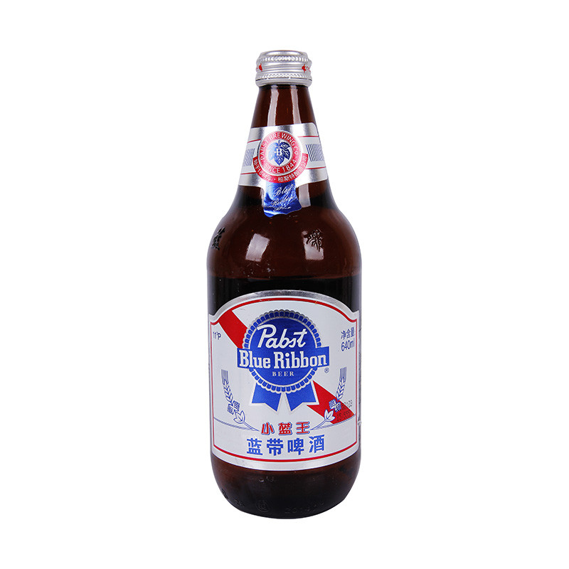 【天猫超市】blue ribbon蓝带小蓝王啤酒640ml/瓶 聚会必备