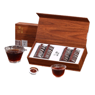 新益号十年陈普洱熟茶云南古树茶易武弯弓普洱茶饼260g礼盒装茶叶