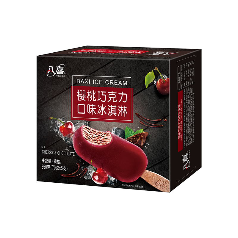 八喜樱桃巧克力口味冰淇淋70g*5支/