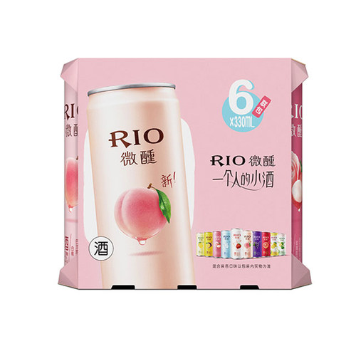 RIO锐澳微醺3度鸡尾酒330ml×6罐