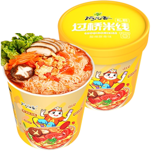 稻花香过桥米线番茄鸡蛋速食即食桶装冲泡方便面泡面云南正宗