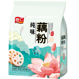 智仁纯味藕粉冰糖百合藕粉桂花莲子藕粉500g*1袋600g*2袋囤货装