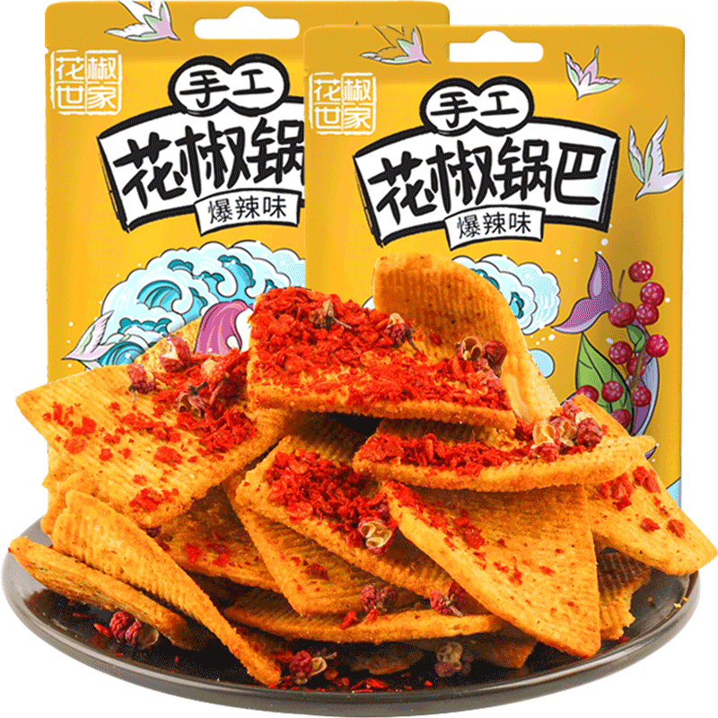 椒巴客陕西特产爆辣锅巴158g