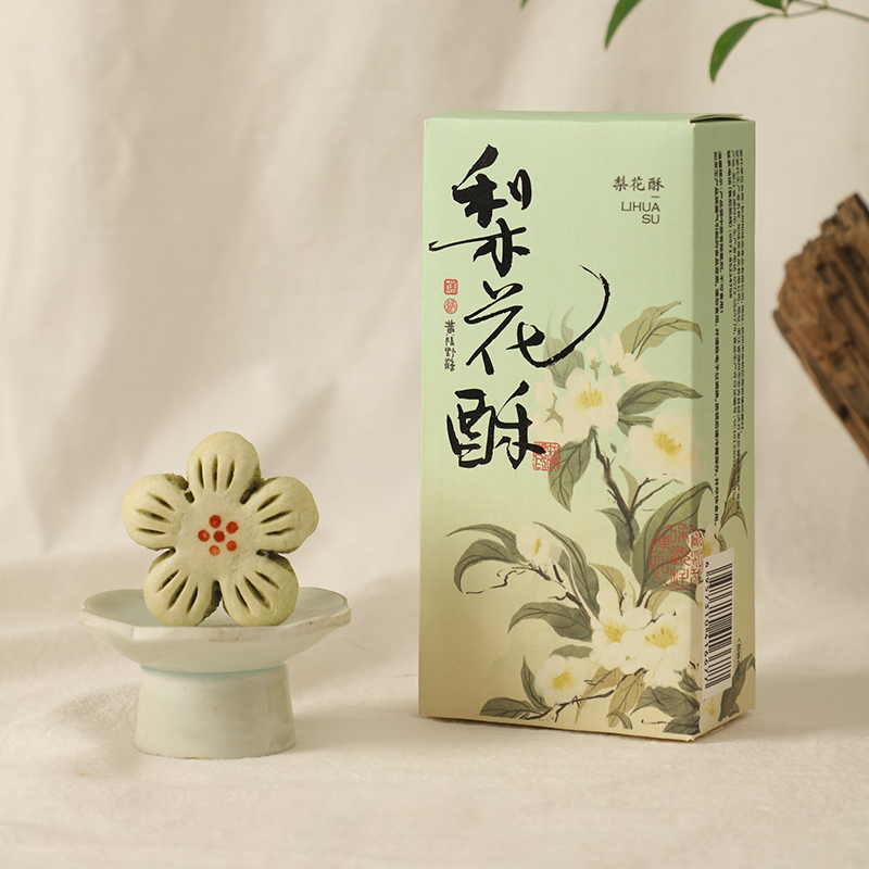 知味观梨花酥绿茶馅零食糕点120g