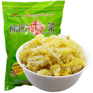 榆园正宗东北酸菜300gX3袋切丝真空装特产无防腐剂酸白菜泡菜免洗