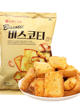 乐天韩国进口蒜香酥脆烤面包片