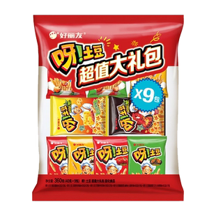 好丽友膨化呀土豆超值大礼包360g零食好吃的